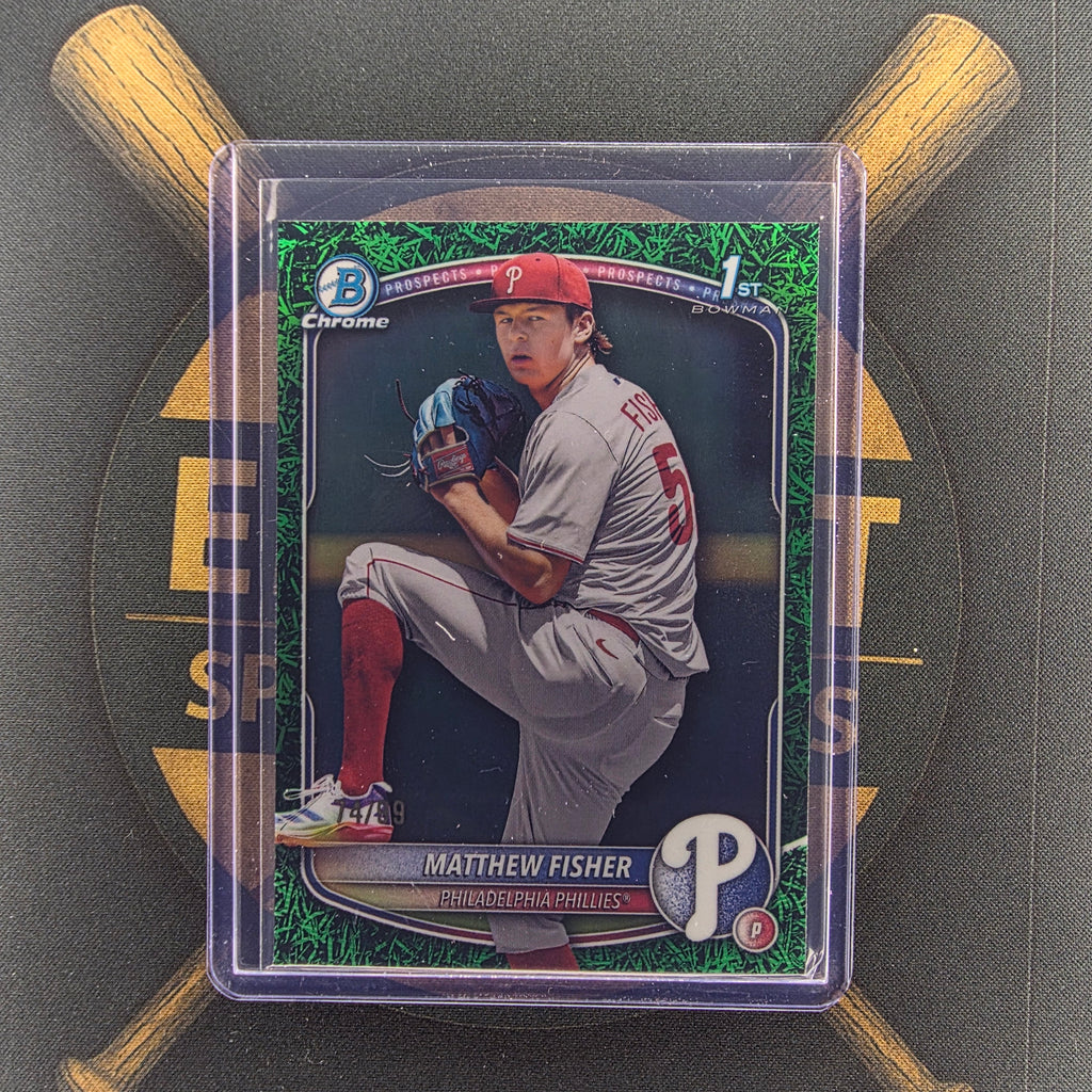 2025 Bowman Draft Matthew Fisher Green Grass
