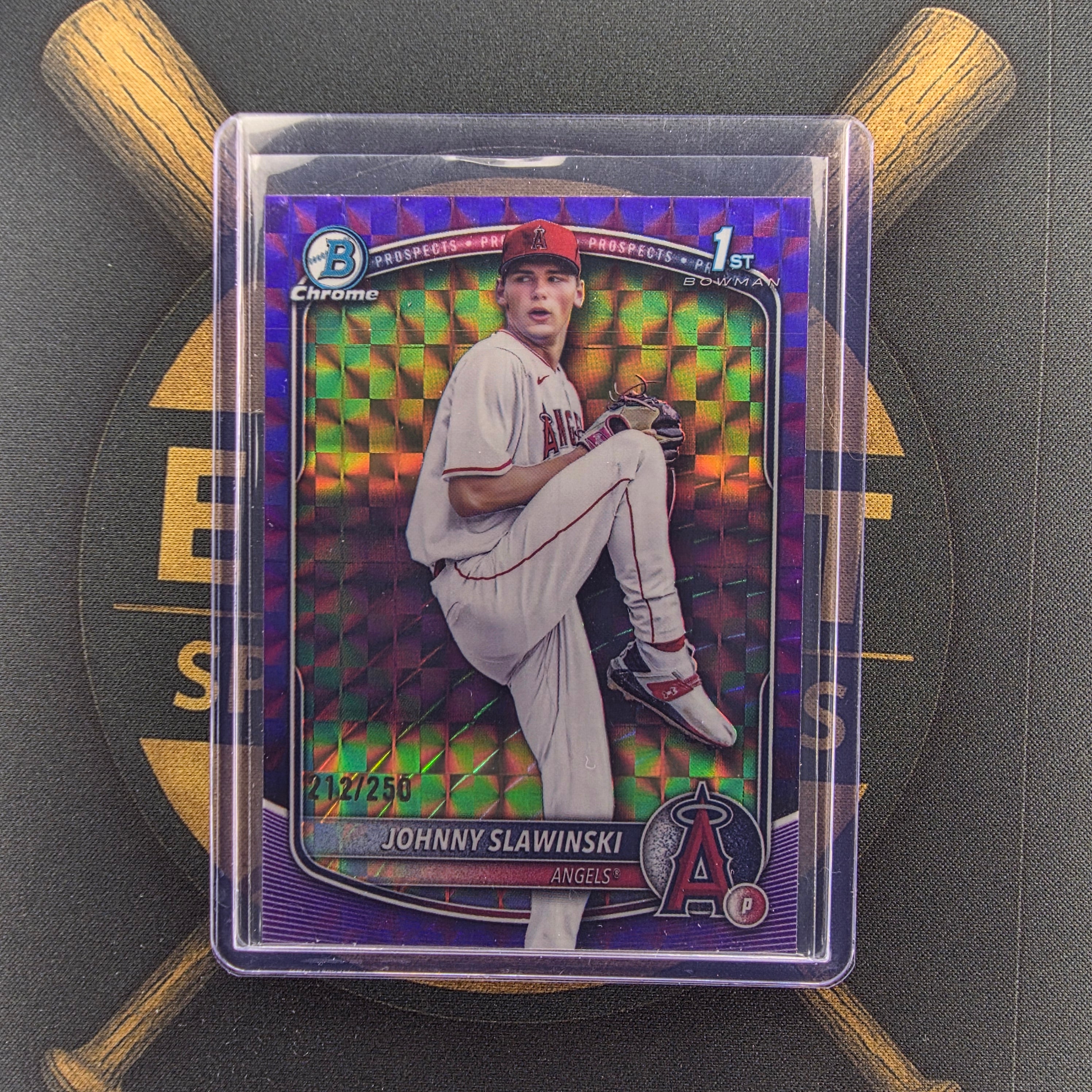 2025 Bowman Draft Johnny Slawinski Purple Geometric