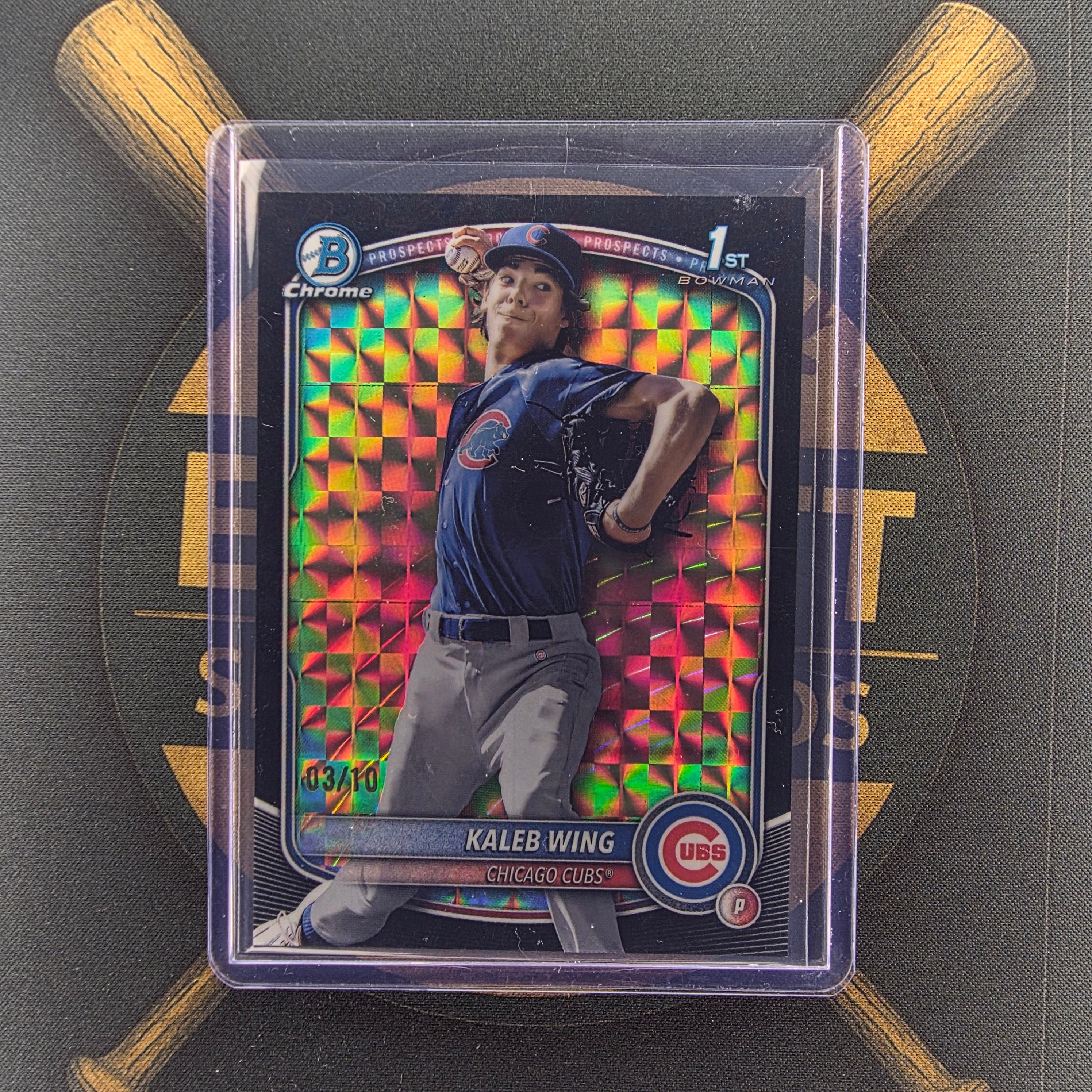 2025 Bowman Draft Kaleb Wing Black Geometric