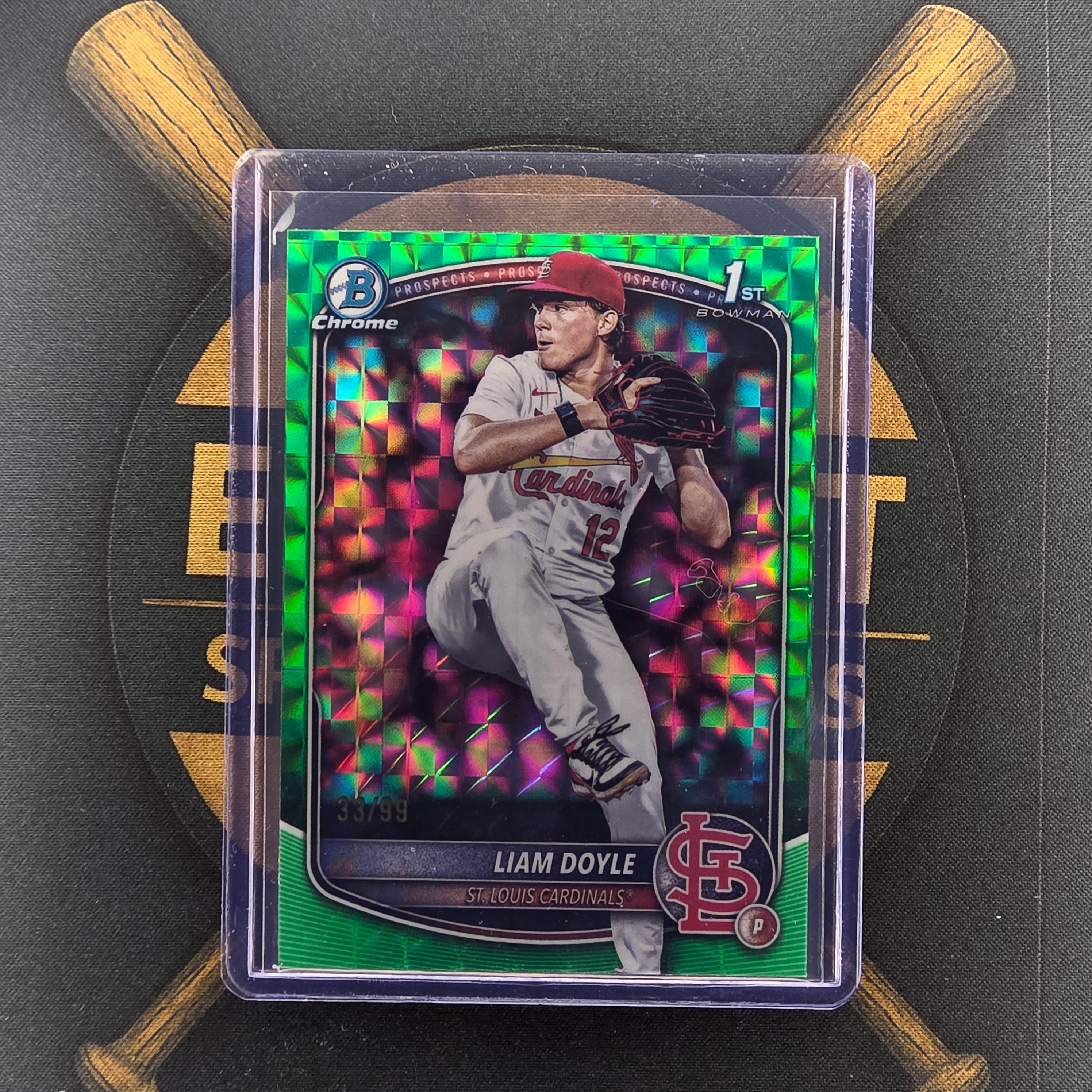 2025 Bowman Draft Liam Doyle Green Geometric