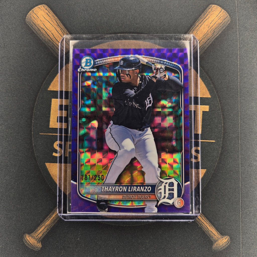 2025 Bowman Draft Thayron Liranzo Purple Geometric