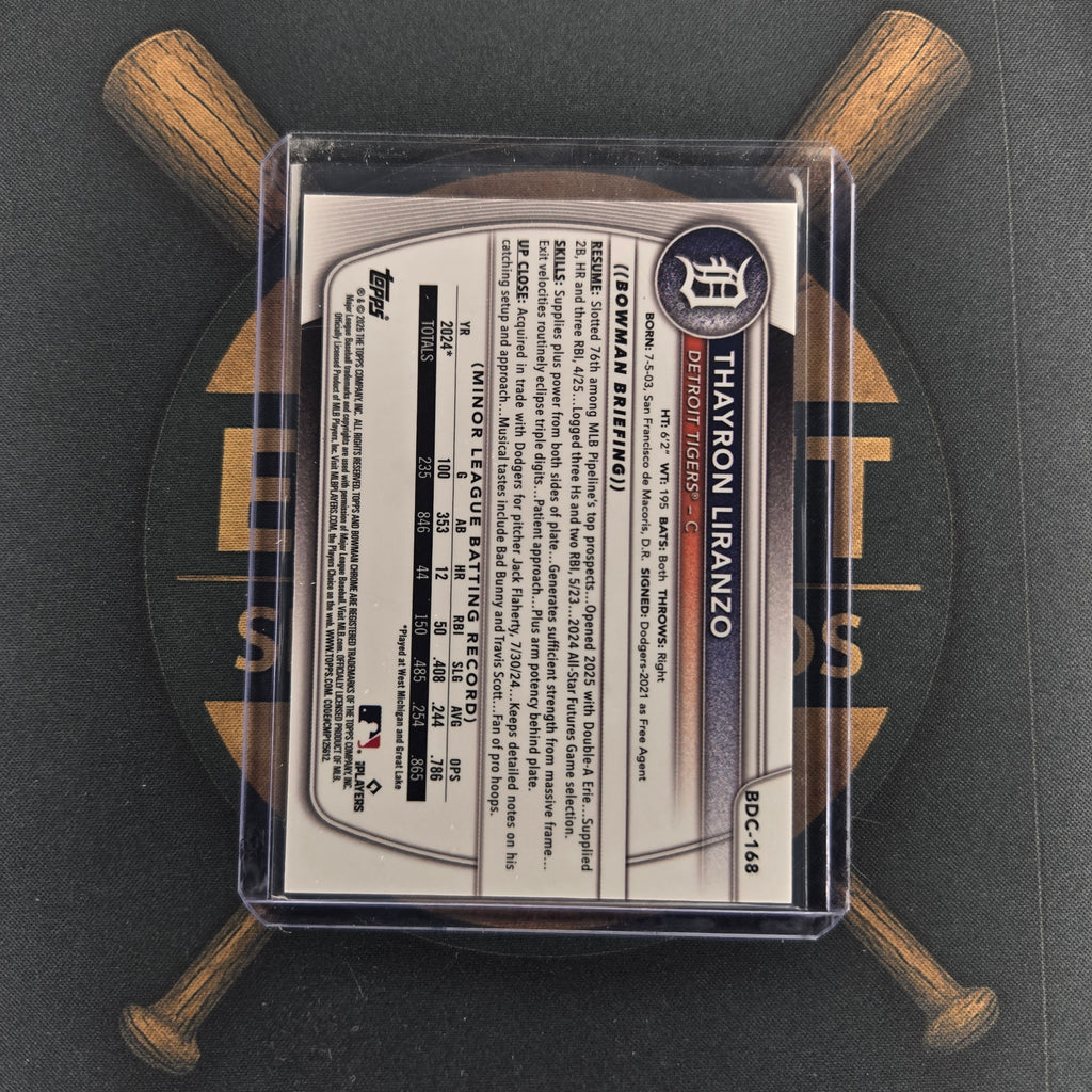 2025 Bowman Draft Thayron Liranzo Purple Geometric