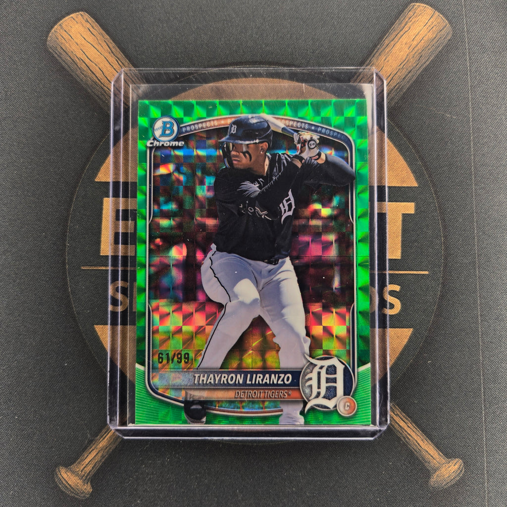 2025 Bowman Draft Thayron Liranzo Green Geometric