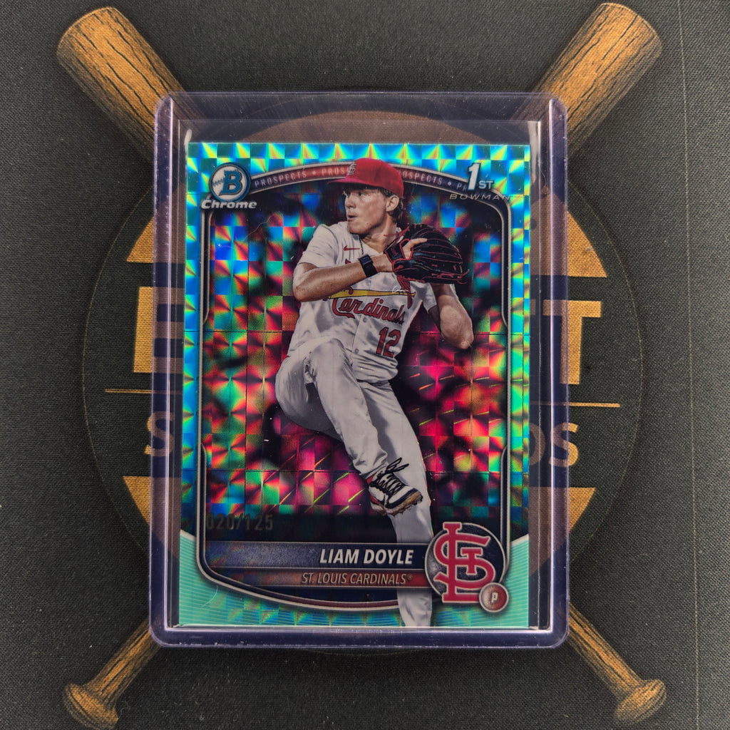 2025 Bowman Draft Liam Doyle Aqua Geometric