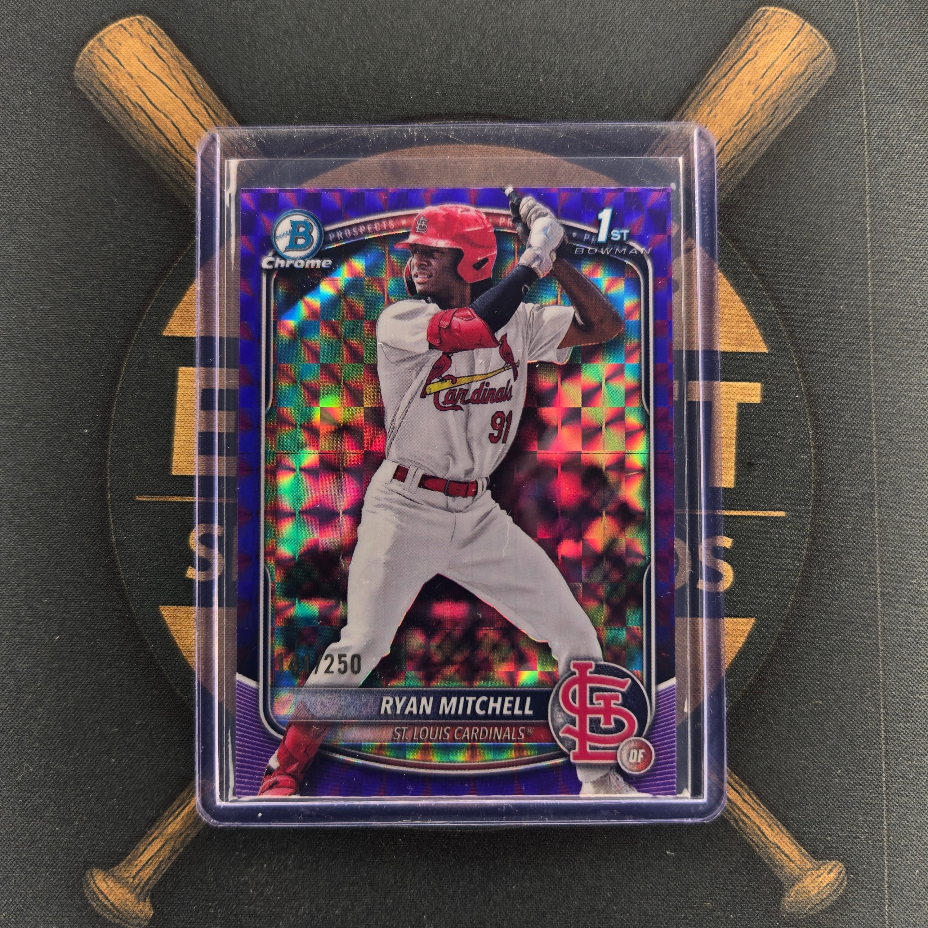 2025 Bowman Draft Ryan Mitchell Purple Geometric