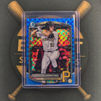 2025 Bowman Draft Easton Carmichael Blue Geometric