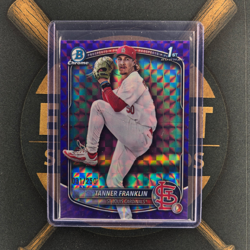 2025 Bowman Draft Tanner Franklin Purple Geometric