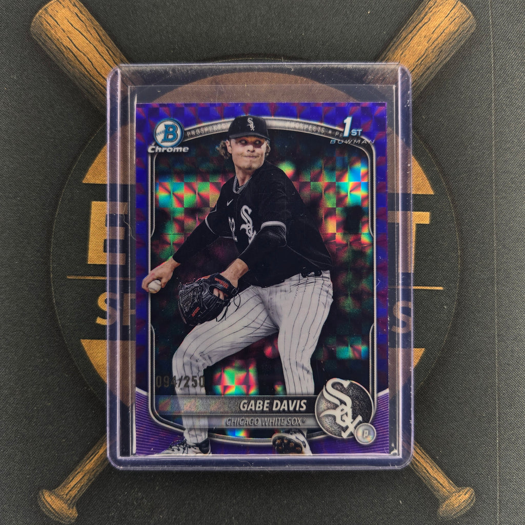 2025 Bowman Draft Gabe Davis Purple Geometric