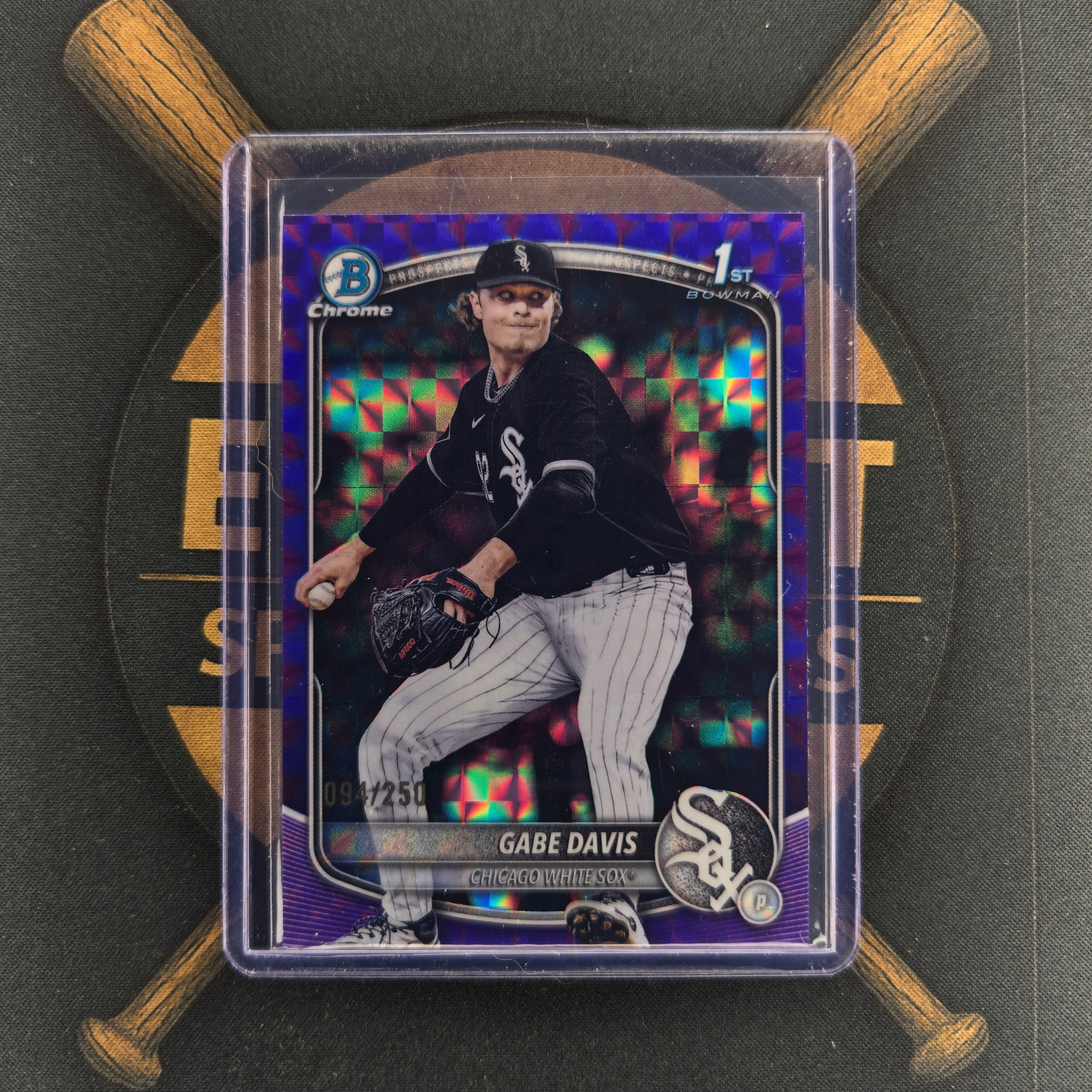 2025 Bowman Draft Gabe Davis Purple Geometric