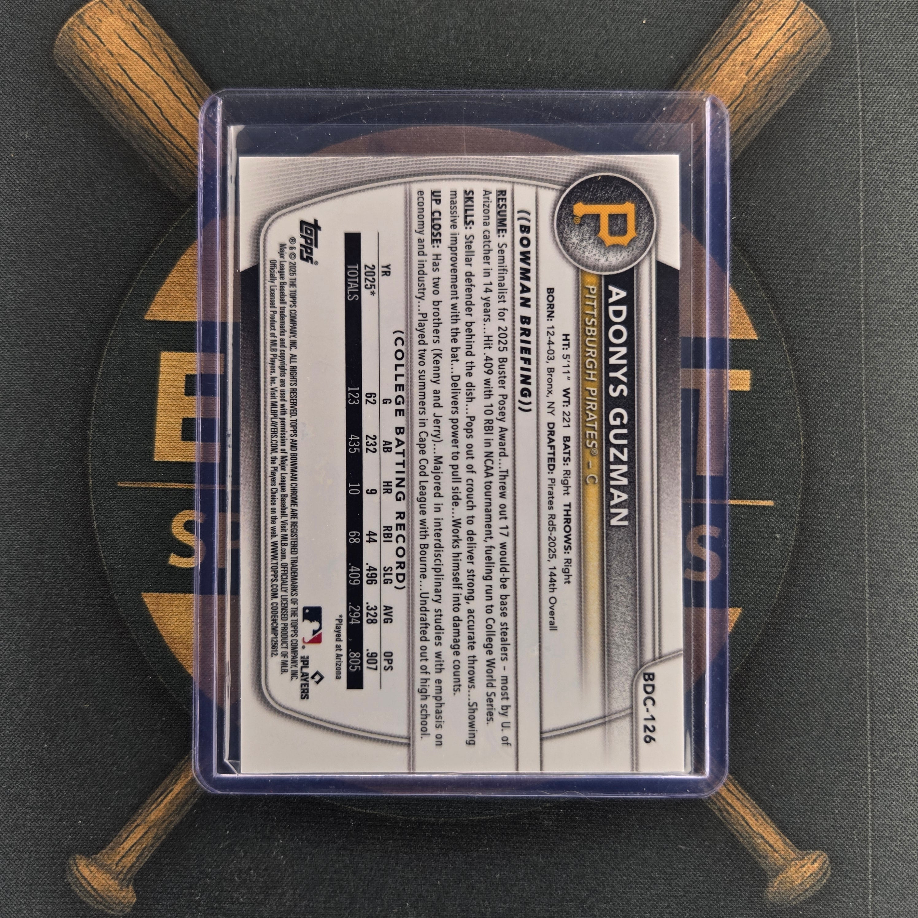 2025 Bowman Draft Adonys Guzman Purple