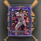2025 Bowman Draft Aaron Walton Purple Geometric