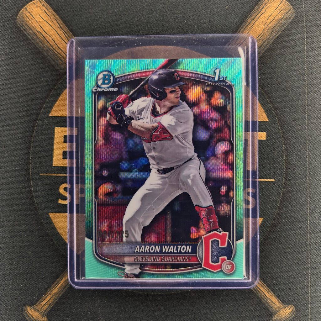 2025 Bowman Draft Aaron Walton Aqua Wave