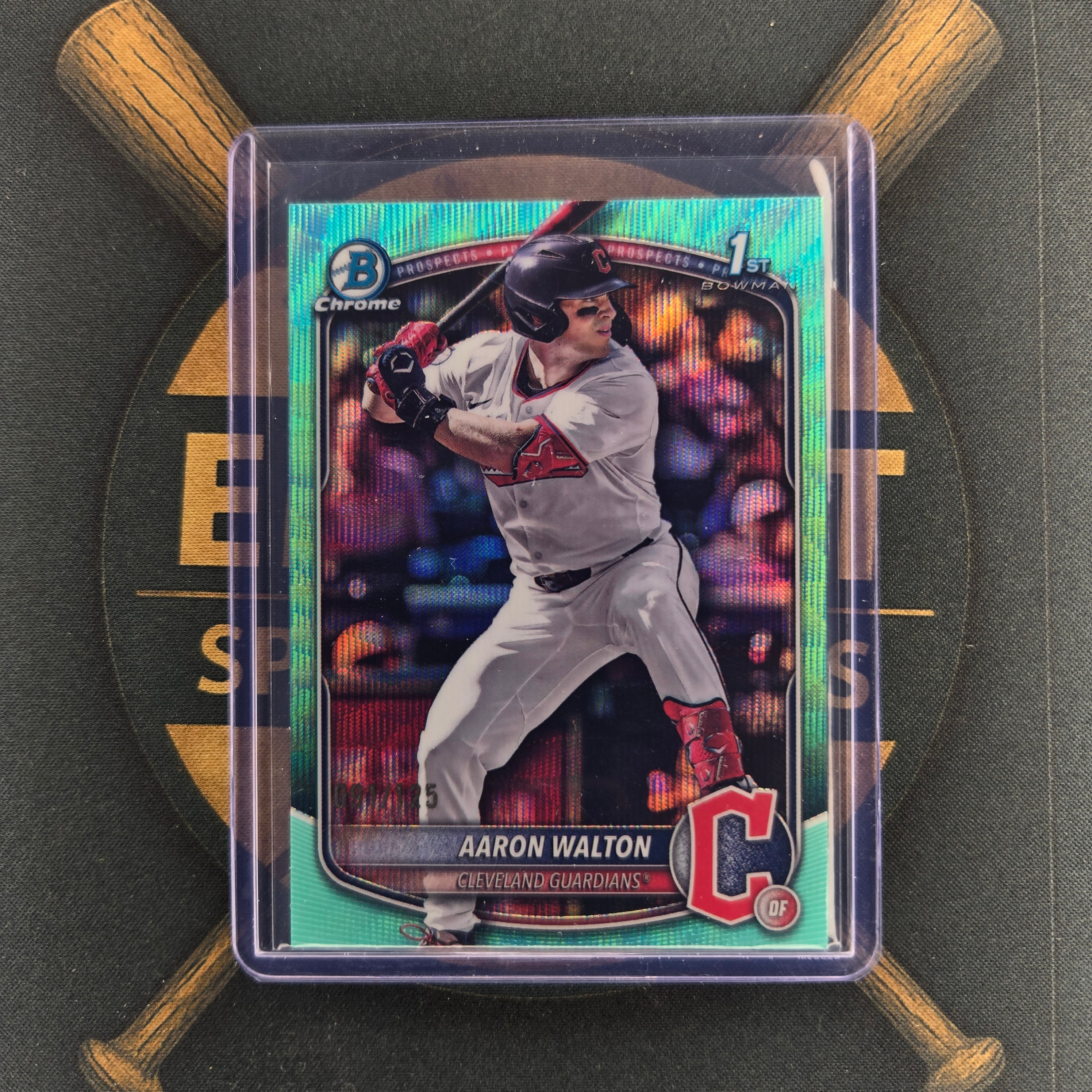 2025 Bowman Draft Aaron Walton Aqua Wave