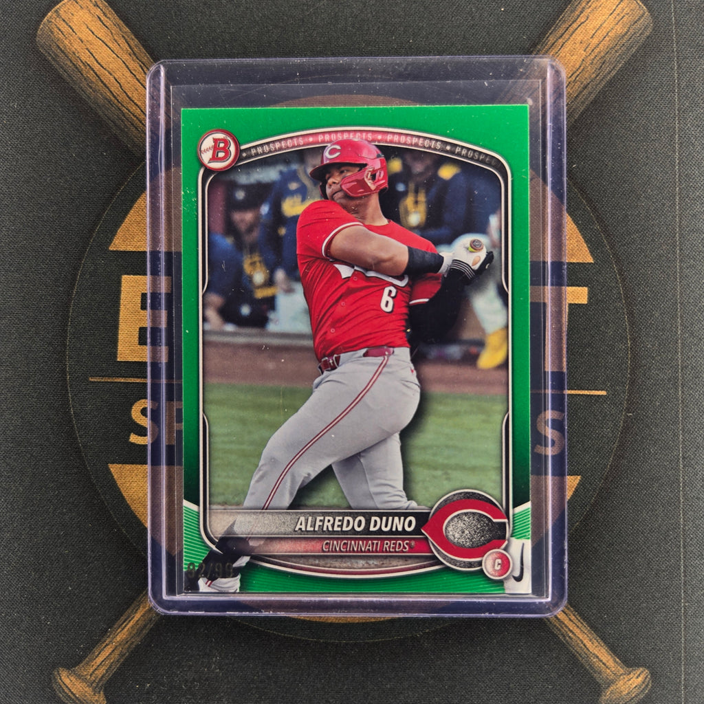 2025 Bowman Draft Alfredo Duno Green Border