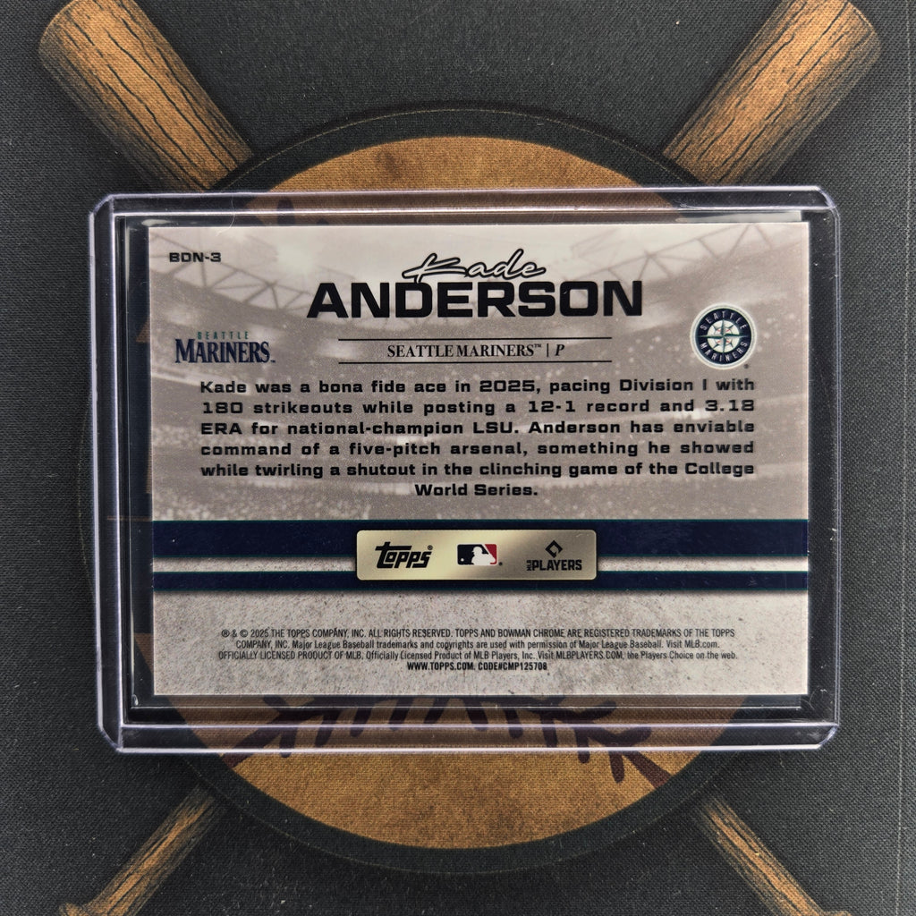 2025 Bowman Draft Kade Anderson Draft Night