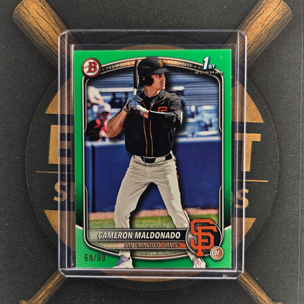 2025 Bowman Draft Cameron Maldonado Green Border