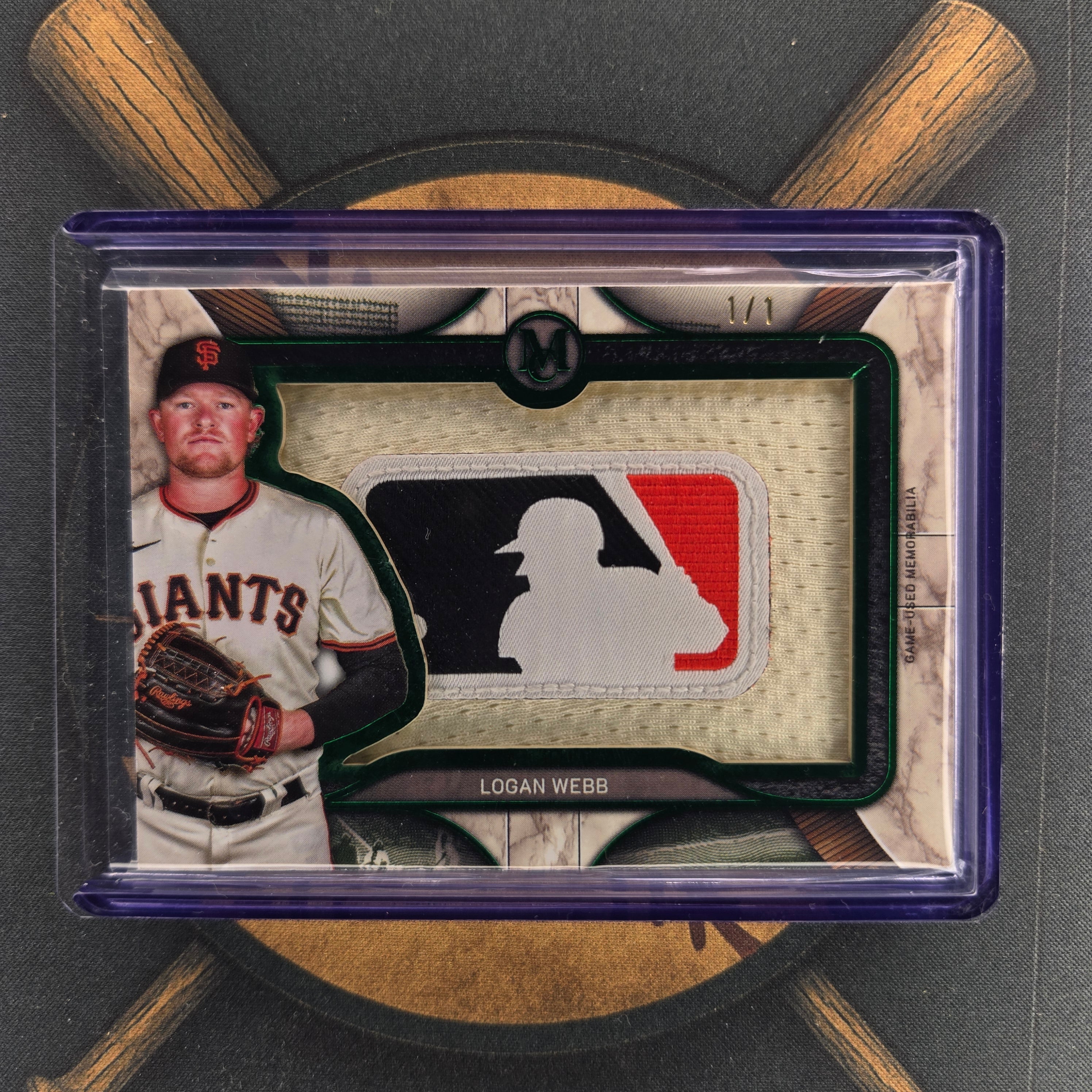 2025 Topps Museum Collection Logan Webb Logoman 1/1