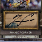 2025 Topps Museum Ronald Acuna / Ozzie Albies Dual Auto Jumbo Lumber