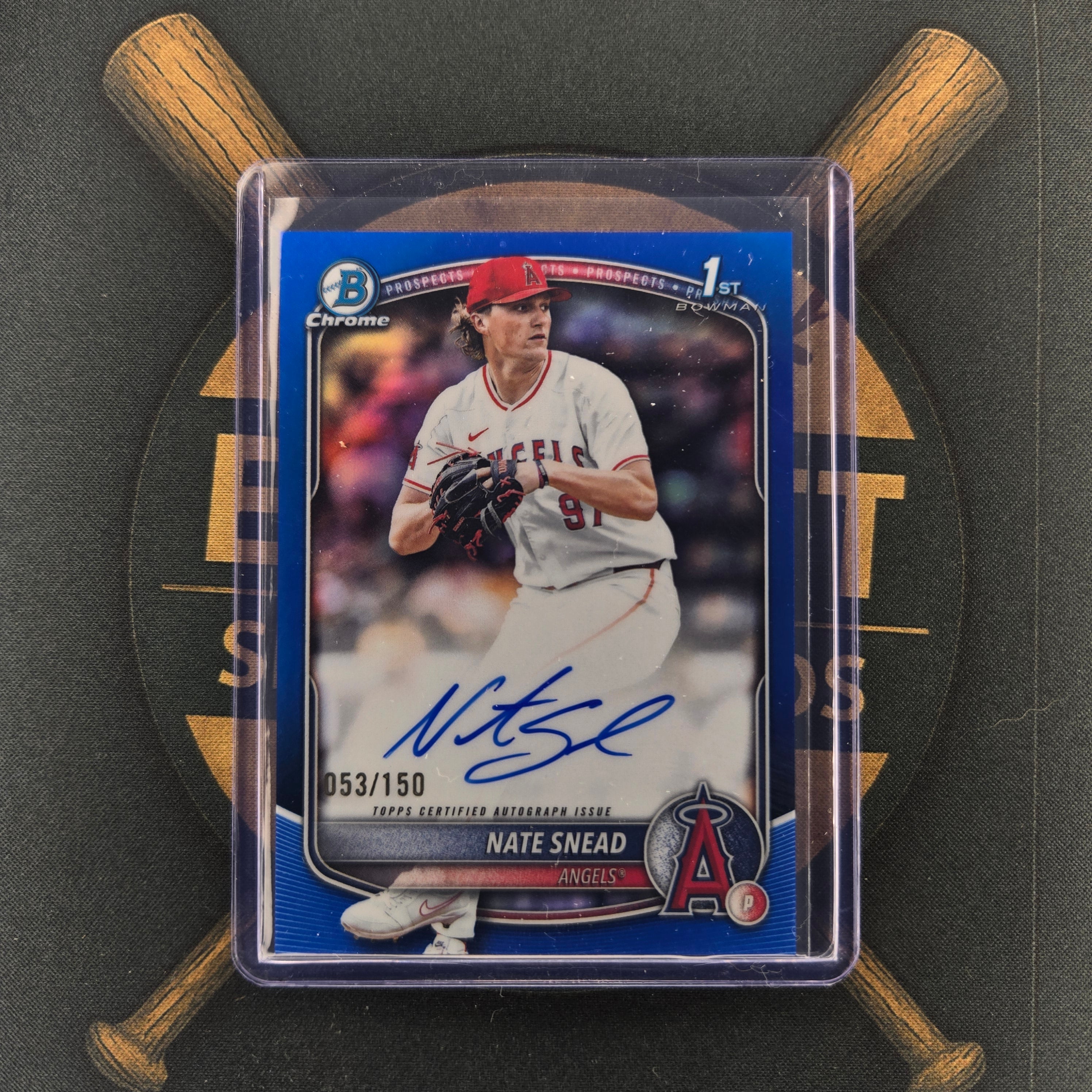 2025 Bowman Draft Nate Snead Blue Auto