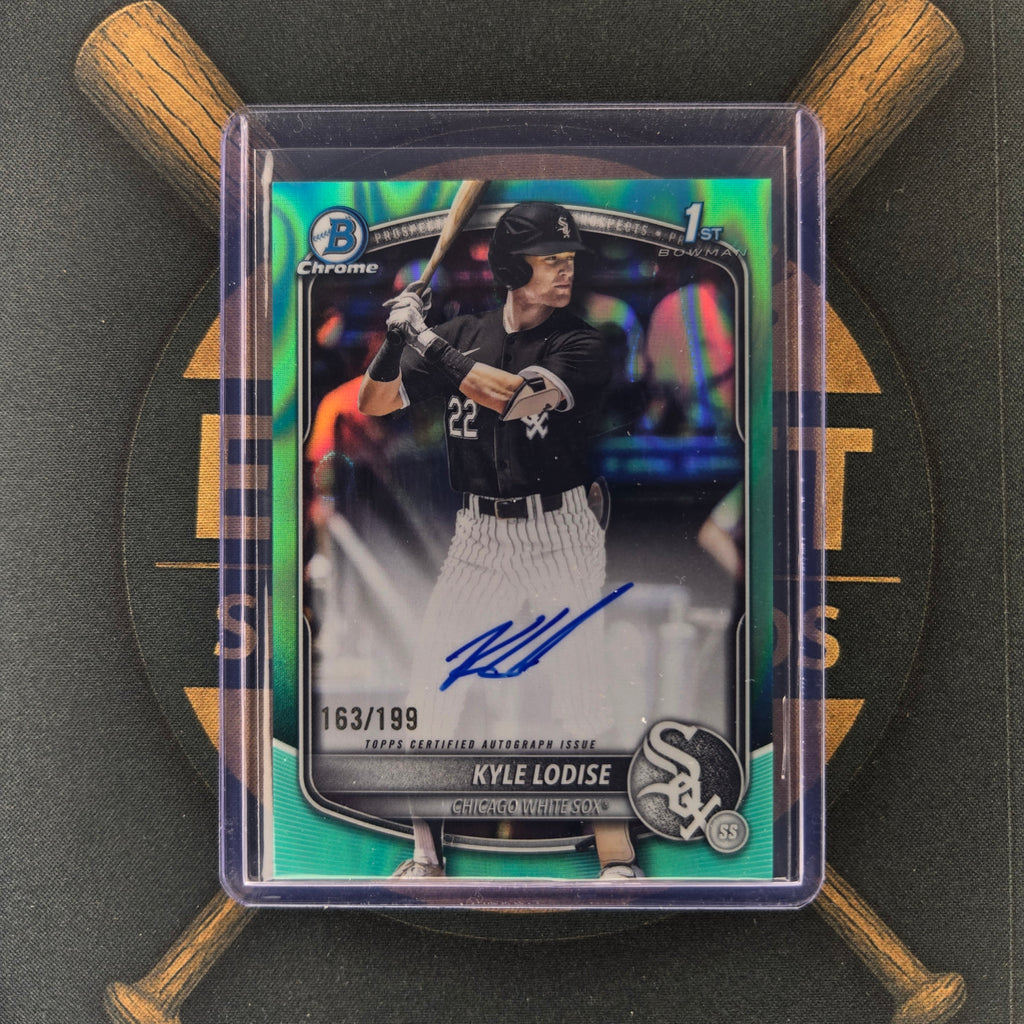 2025 Bowman Draft Kyle Lodise Aqua Lava Auto