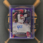 2025 Bowman Draft Ryan Mitchell Purple Auto