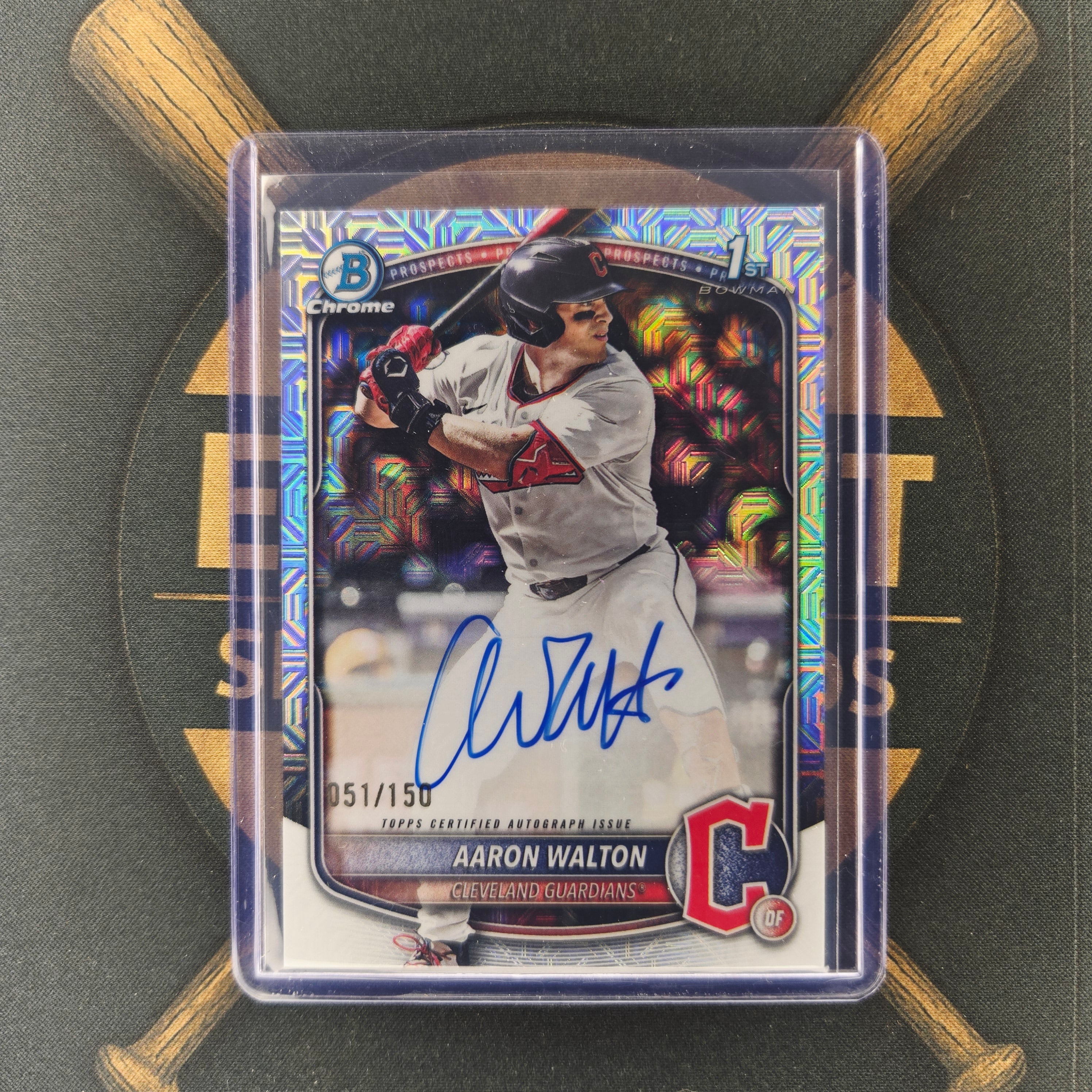 2025 Bowman Draft Aaron Walton Mojo Auto