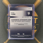 2025 Bowman Draft Elian Pena Achromatic Gold Auto