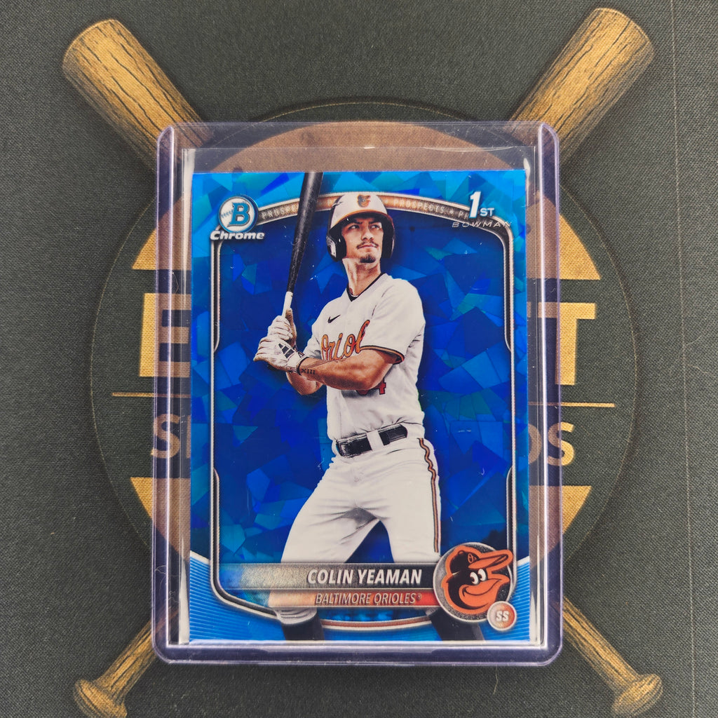2025 Bowman Draft Sapphire Colin Yeaman Refractor