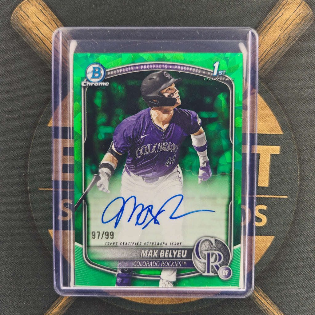 2025 Bowman Draft Sapphire Max Belyeu Green Refractor Auto