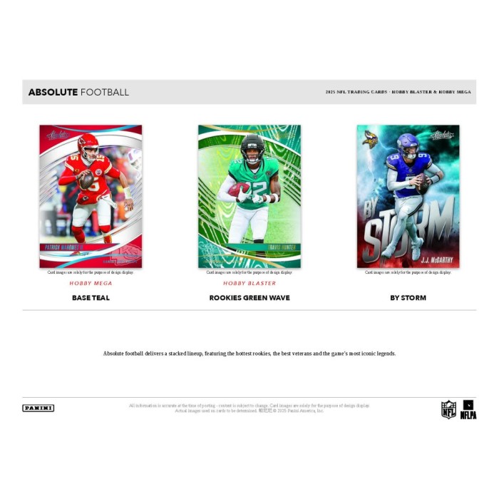 2025 Panini Absolute Football Hobby Mega Box
