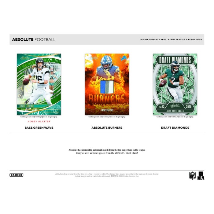 2025 Panini Absolute Football Hobby Blaster Box