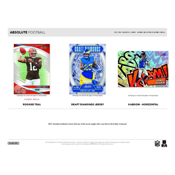 2025 Panini Absolute Football Hobby Blaster Box