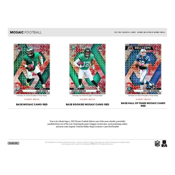 2025 Panini Mosaic Football Hobby Mega Box