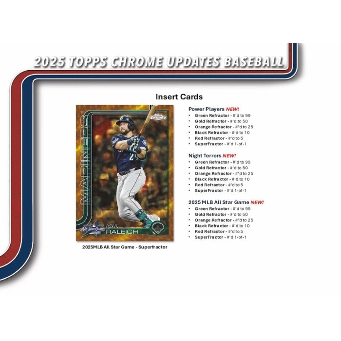 2025 Topps Chrome Update Series Baseball Hobby Box