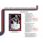 2025 Topps Chrome Update Series Baseball Hobby Box