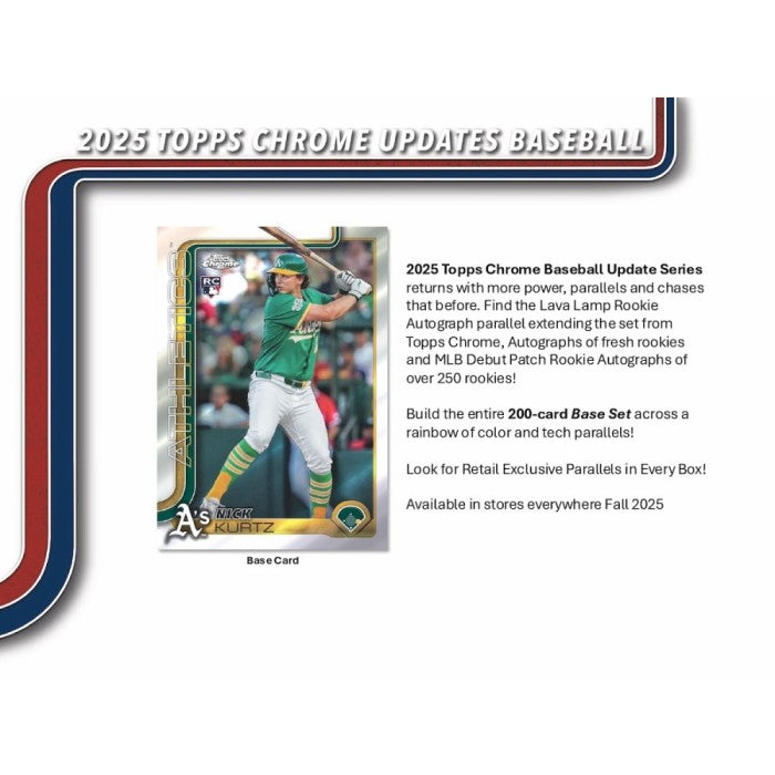 2025 Topps Chrome Update Series Baseball Mega Box