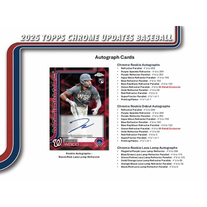 2025 Topps Chrome Update Series Baseball Mega Box