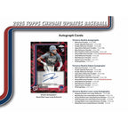 2025 Topps Chrome Update Series Baseball Mega Box