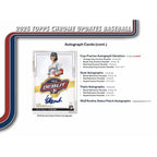 2025 Topps Chrome Update Series Baseball Blaster Box