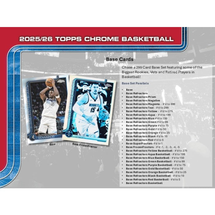 2025-26 Topps Chrome Basketball Mega Box