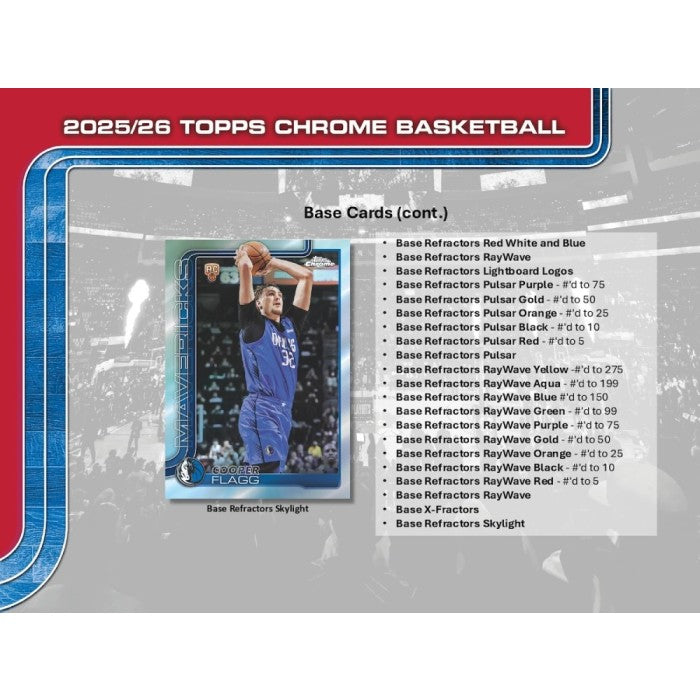 2025-26 Topps Chrome Basketball Mega Box