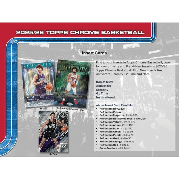 2025-26 Topps Chrome Basketball Mega Box