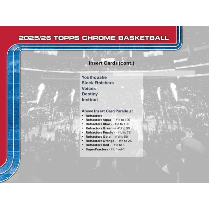 2025-26 Topps Chrome Basketball Mega Box