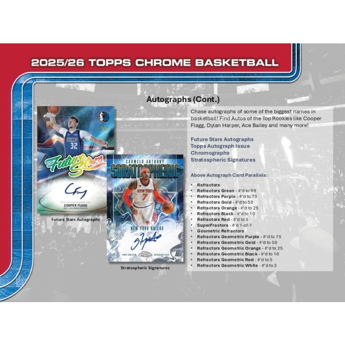 2025-26 Topps Chrome Basketball Mega Box