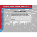 2025-26 Topps Chrome Basketball Mega Box
